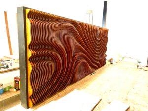 Paineis acusticos com arte 3D